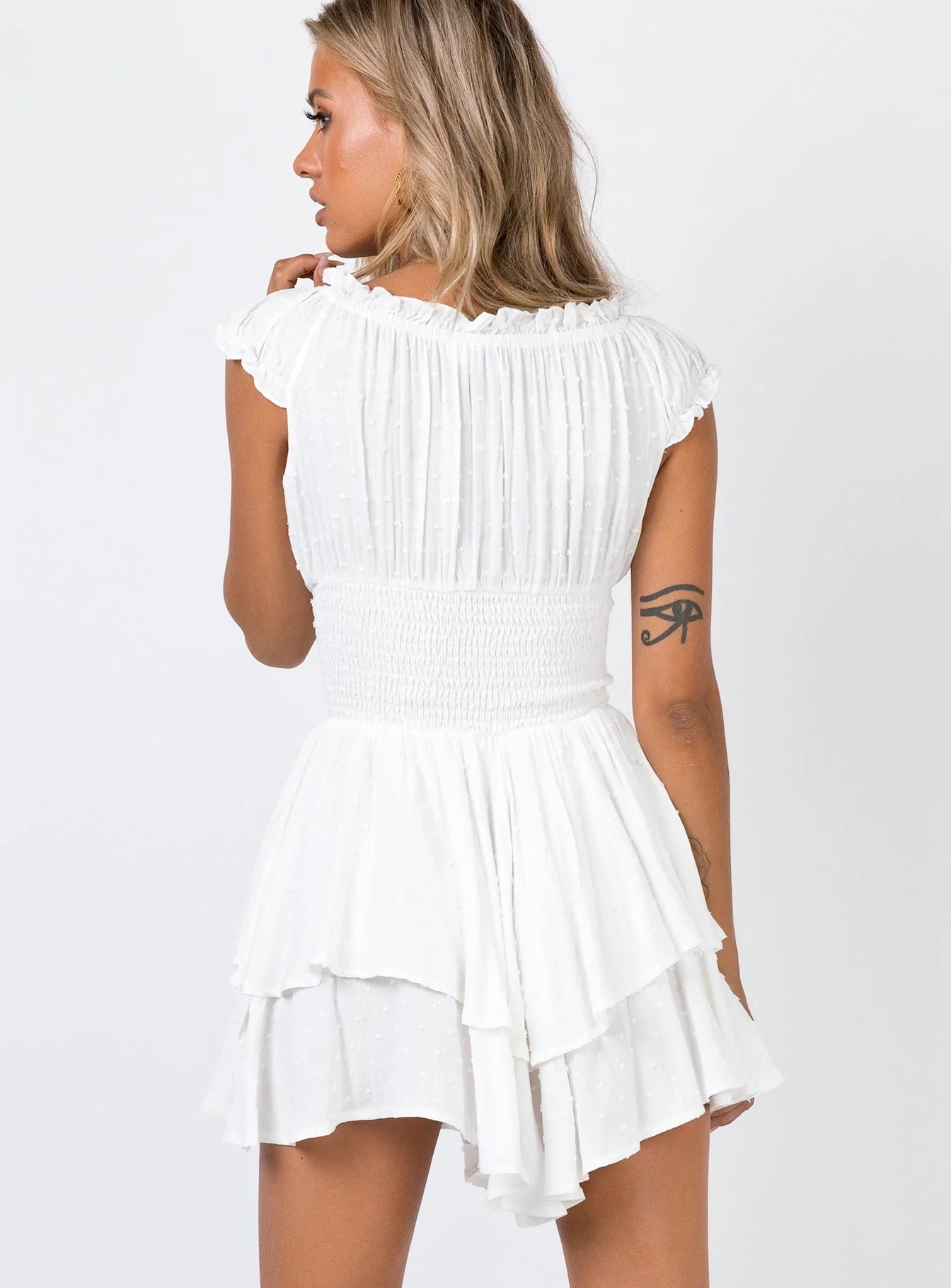 The Love Galore Romper White