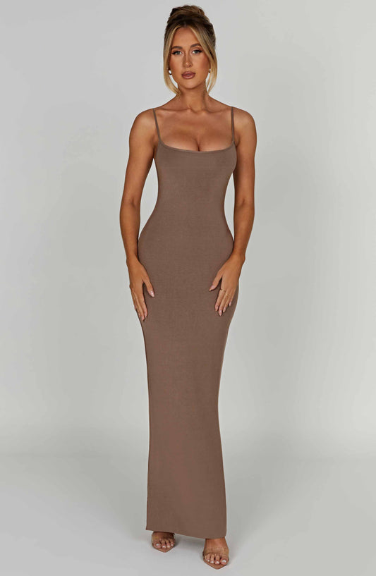 Saskia Maxi Dress - Mocha