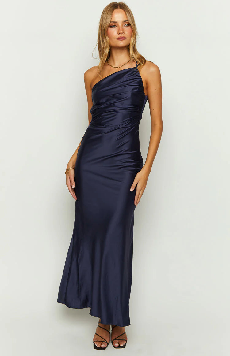 Tina Navy Formal Maxi Dress