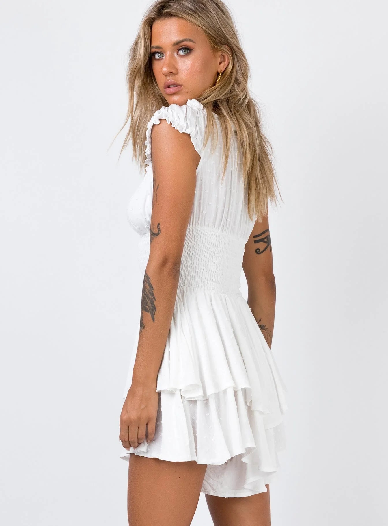 The Love Galore Romper White