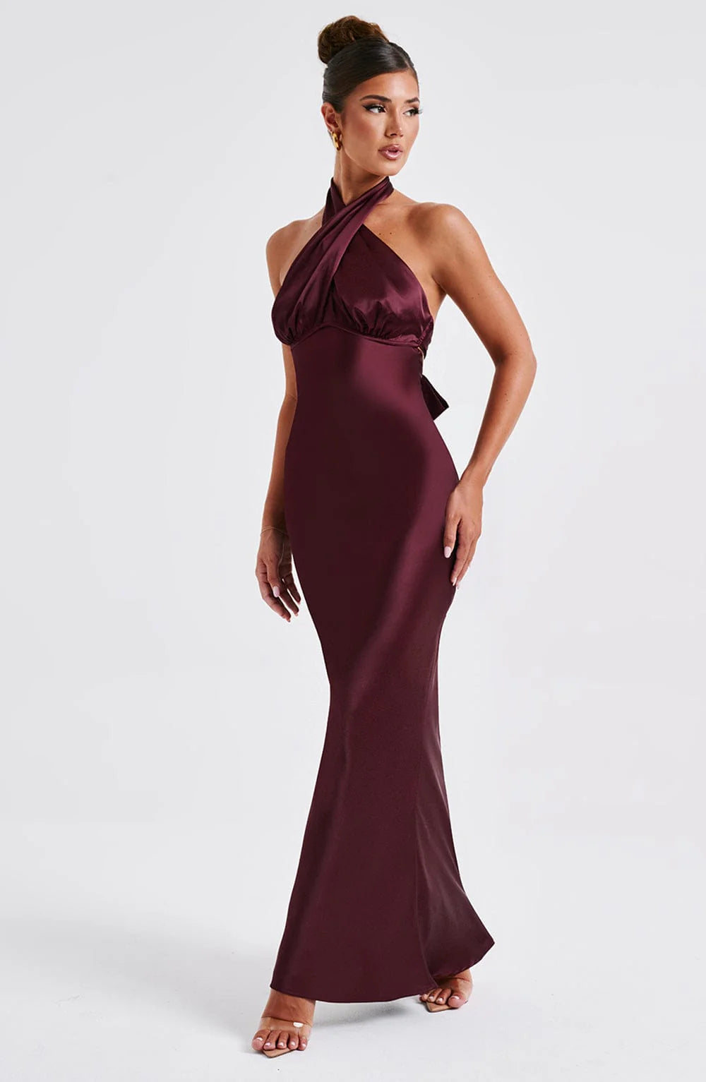 Dimitra Maxi Dress - Burgundy