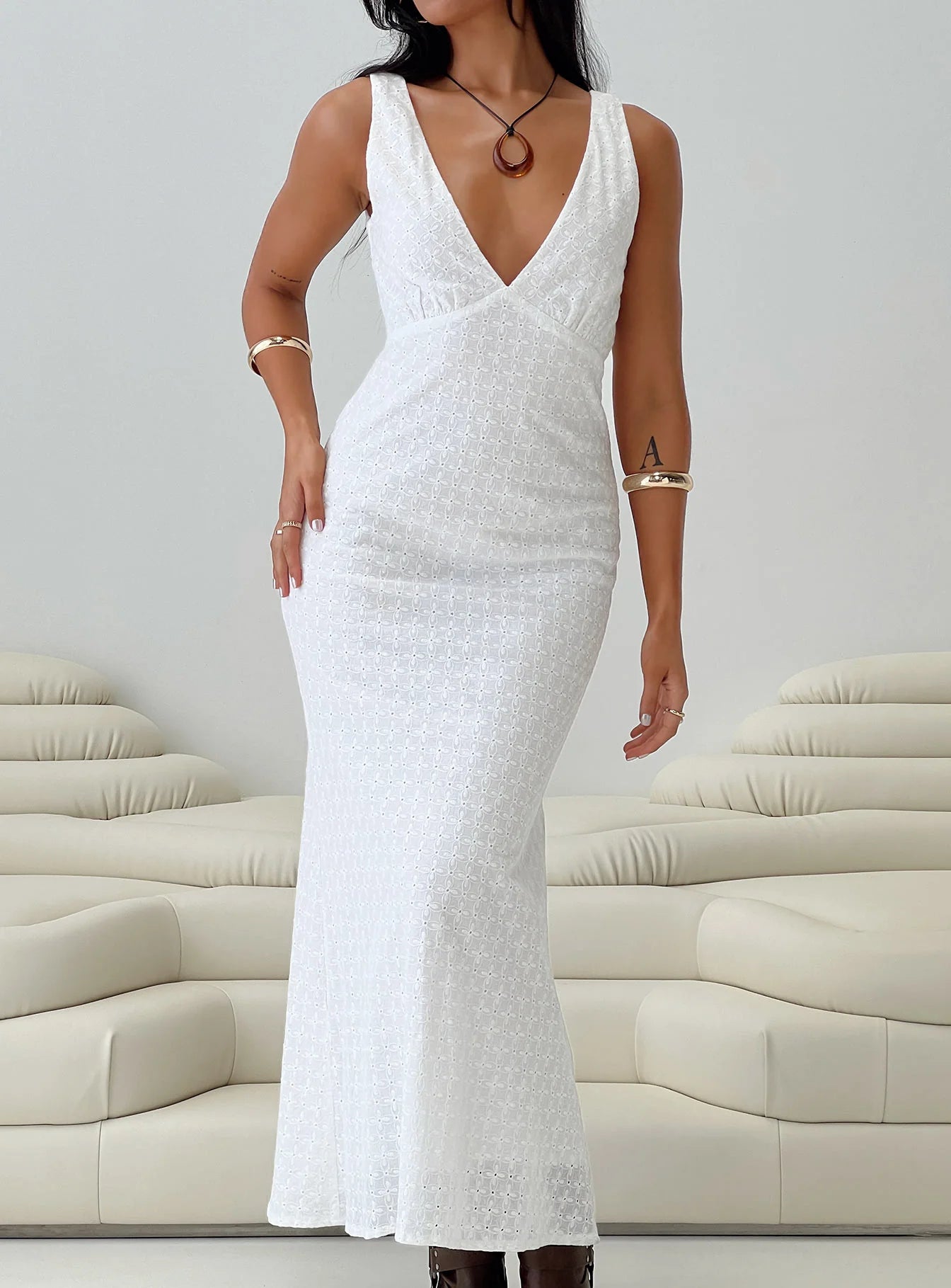 Nellie Maxi Dress White